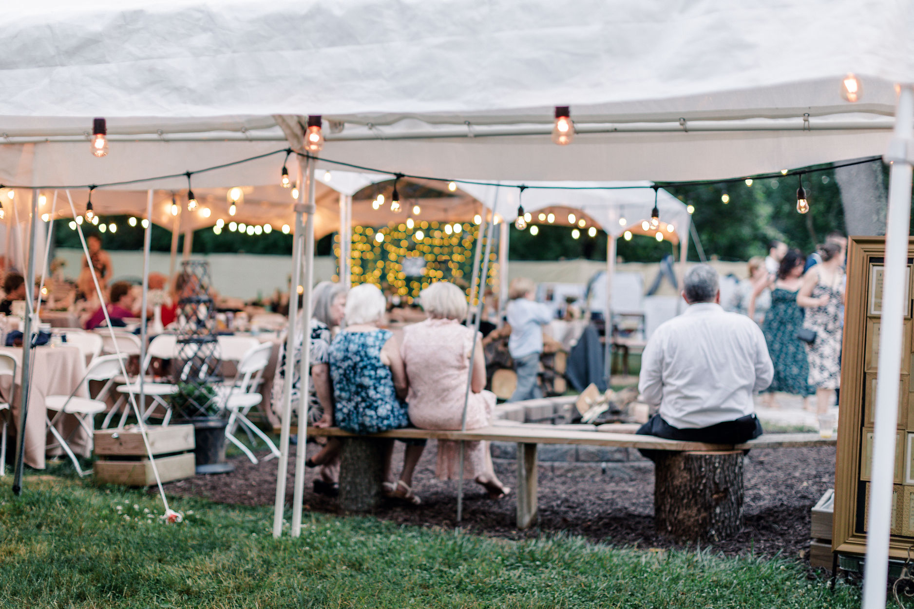 a backyard wedding