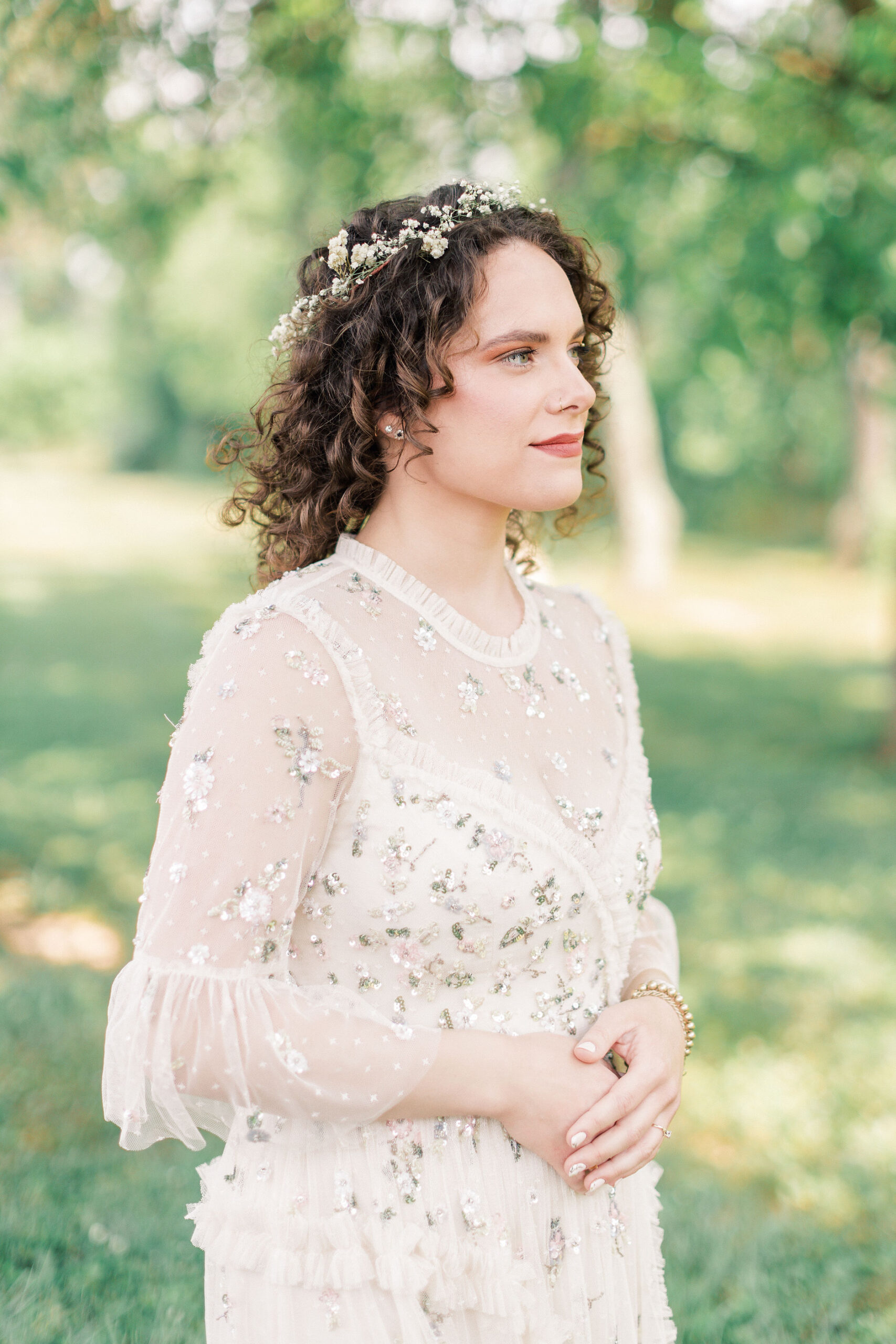 a carroll county maryland backyard wedding with film style photographs