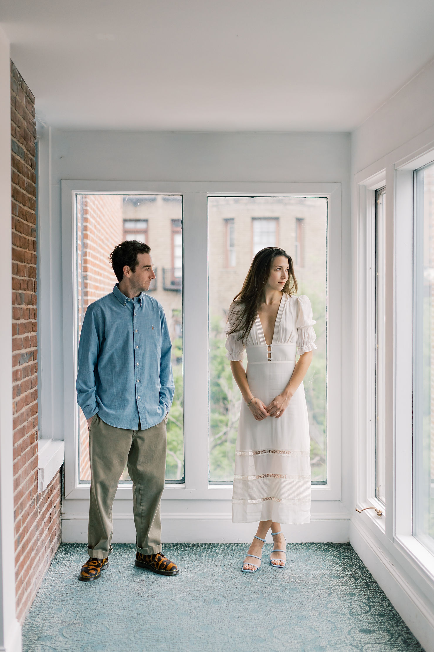 Historic Downtown Baltimore editorial style Engagement photography
