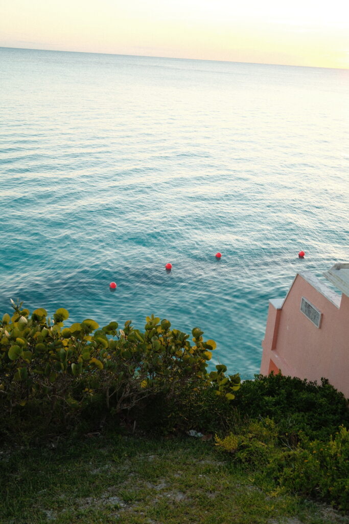 Sunset in Bermuda overlooking the turquoise waters