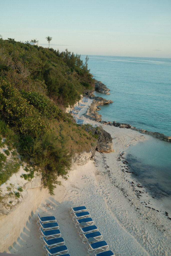 An aerial portrait of Pompano Beach Club in Bermuda