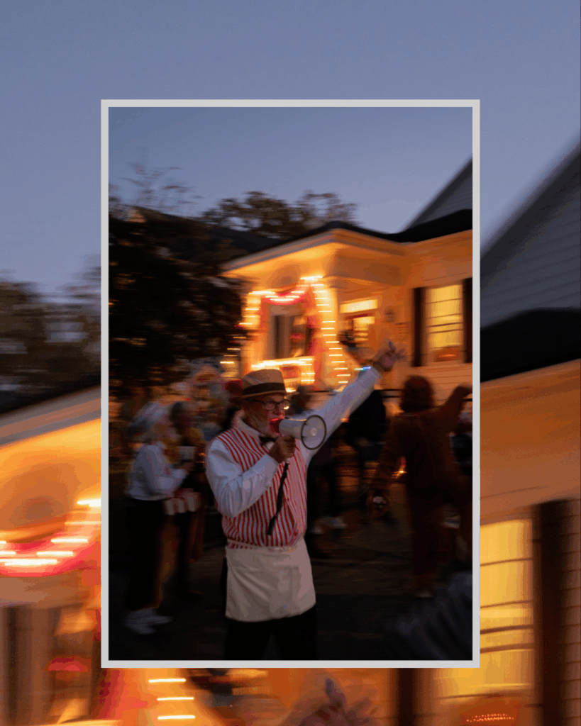 Ann street in Beaufort NC celebrating Halloween