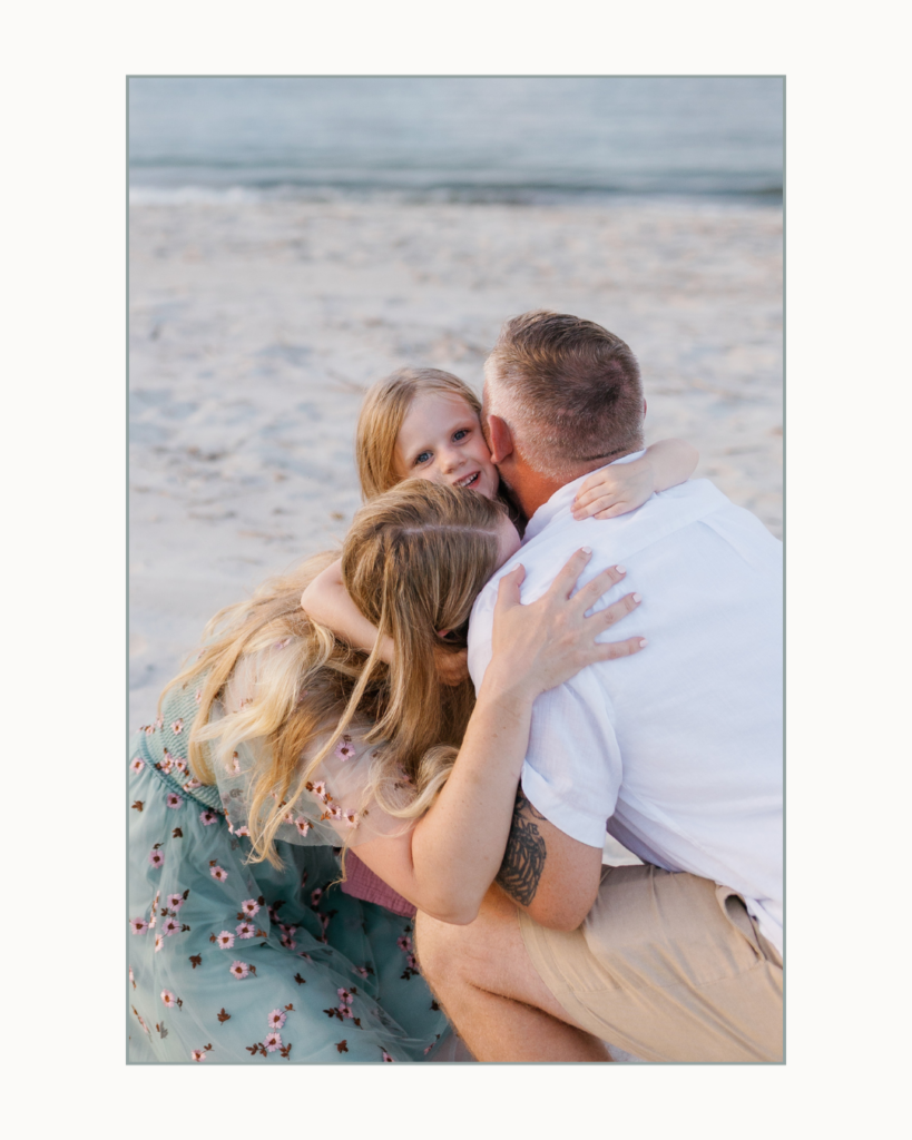 Summer family photos on the beach in Atlantic Beach North Carolina